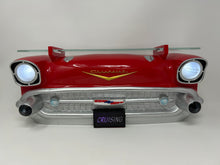 Load image into Gallery viewer, 1957 Bel Air Front Wall Shelf, Red with LED Lights
