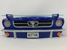 Load image into Gallery viewer, 1964.5 Ford Mustang Car Wall Shelf, Blue with LED Lights
