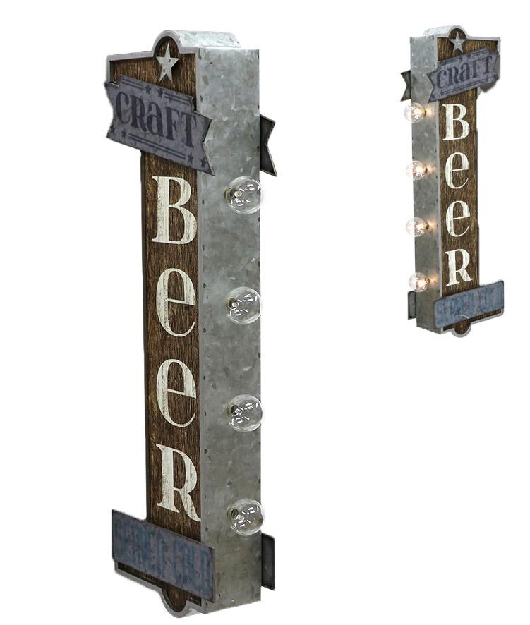 Craft Beer Double Sided 3D Marquee LED Lighted Sign