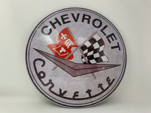 Load image into Gallery viewer, Chevrolet Corvette Dome Metal Sign
