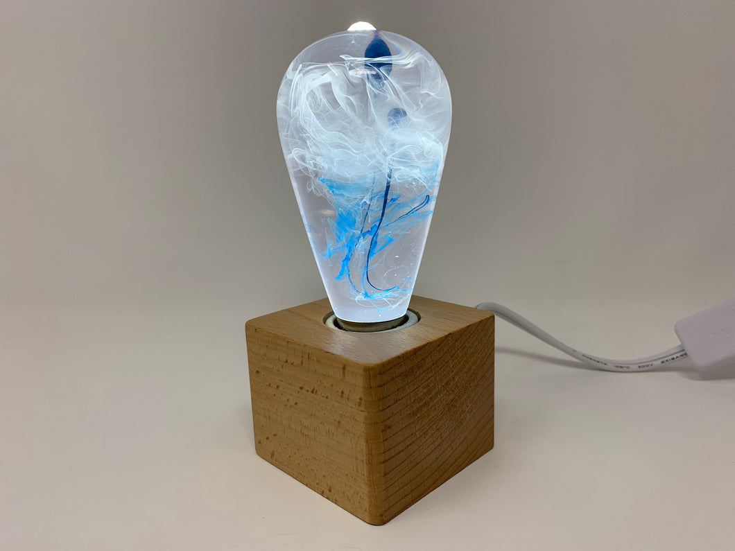EP Lighting - LED Light Bulb and Base - Blue Drop