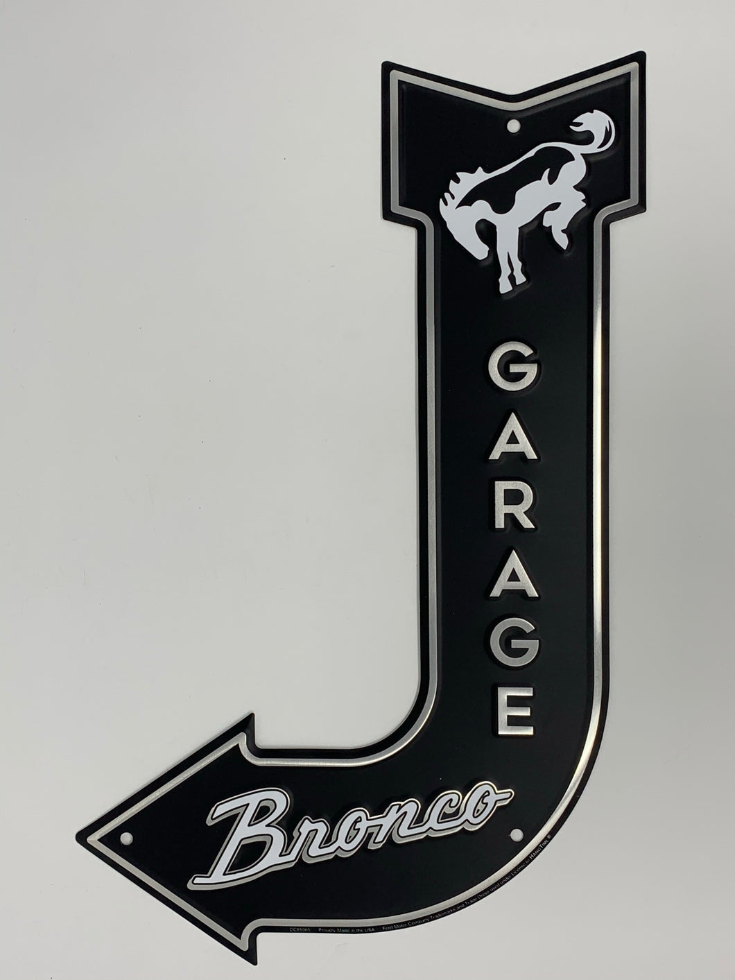 Ford Bronco Garage Bent Arrow Tin Sign