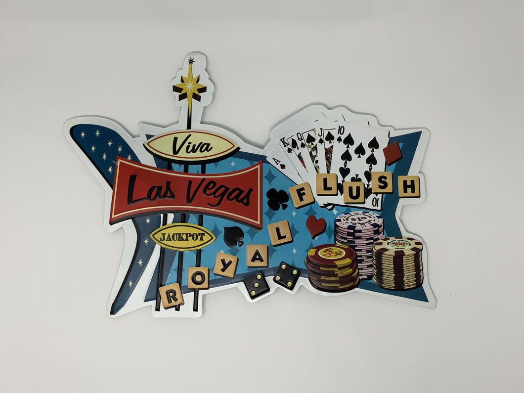 Viva Las Vegas Embossed Tin Sign