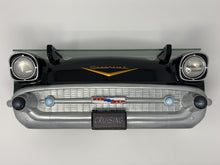 Load image into Gallery viewer, 1957 Bel Air Front Wall Shelf, Black with LED Lights
