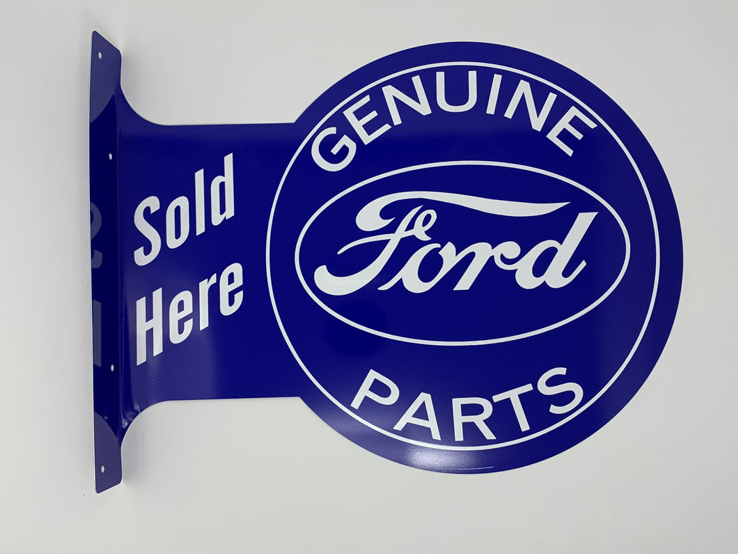 Ford Genuine Parts Double Sided Aluminum Flange Sign