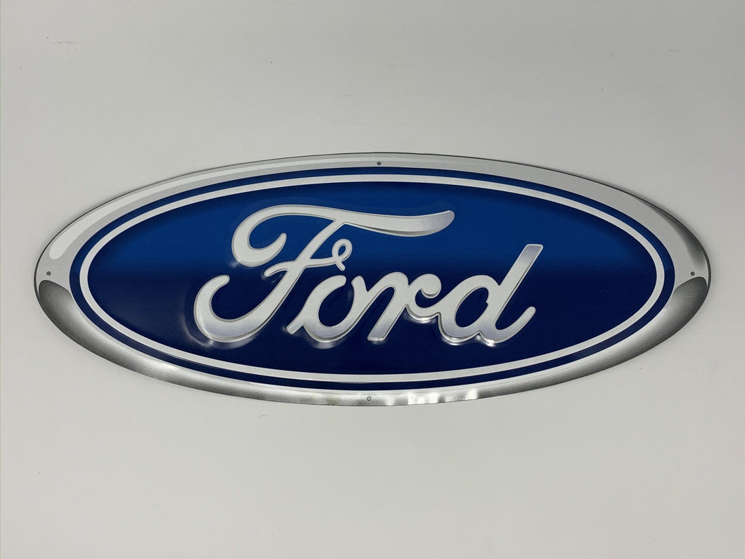 Ford Oval Embossed Tin Sign