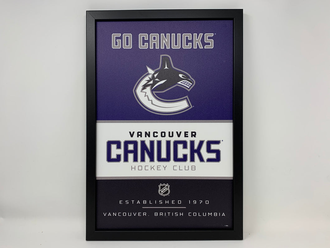 Vancouver Canucks NHL Hockey Framed Print